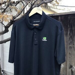 Nvidia Employee Tech AI Promo Port Authority Logo Polo Shirt – Black – XL